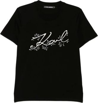 Karl Lagerfeld T-shirt con logo - Nero