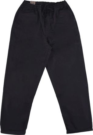 Vans Zwarte Baggy Tapered Elastische Taille Broek - Heren - Wijde Broeken - Zwart - XS - Katoen - Broeken