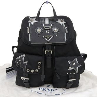 Prada Black Nylon Backpack (Pre-Owned)