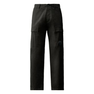 C.P. Company C.p. Company - Stretch Sateen Regular Cargo Broek - Heren - Broeken - Zwart - Maat: M Katoen