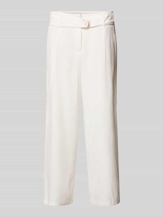 Christian Berg Culotte mit Eingrifftaschen und G&uuml;rtel in Offwhite, Gr&ouml;&szlig;e 38