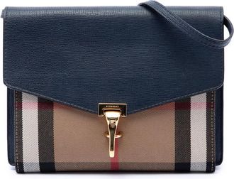 Burberry Pre-owned Burberry Small Leather and House Check Canvas Derby Macken Crossbody Ladies 0F19N0DNB4XCGNXQ