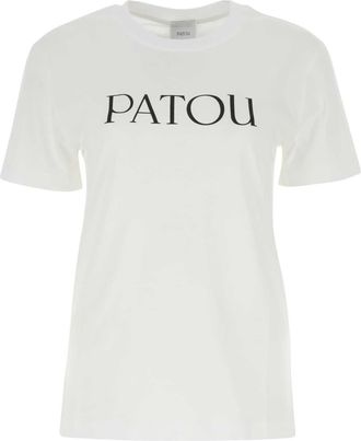 Patou White Cotton T Shirt