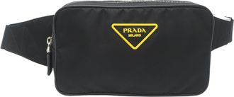 Prada Black Nylon Leather Sling Bag (Pre-Owned)