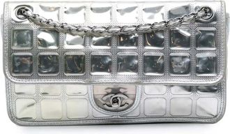Chanel 2006-2008 Vinyl Ice Cube Flap schoudertas - Zilver