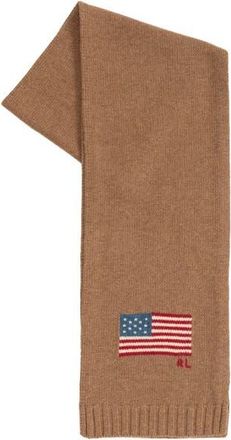 Polo Ralph Lauren RL Flag Scarf in Italian Heather at Nordstrom