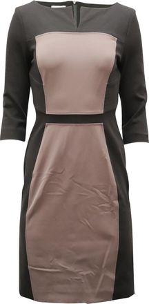 Escada 3/4 Sleeve Dress in Black Polyester