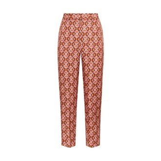 Maliparmi Graphic Orbit Trouser - Dames - Slim Fit Broeken - Veelkleurig - XL - Polyester - Broeken