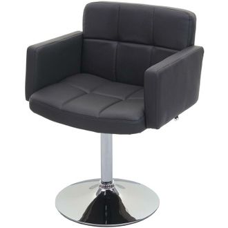 Hhg Hhg - Nunca Usado] Silla De Comedor Orlando, Silla De Cocina Silla Giratoria, Imitaci&oacute;n De Cuero Cromo, Gris