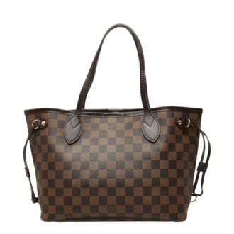 Louis Vuitton Brown Pvc Leather Handbag Tote Bag (Pre-Owned)