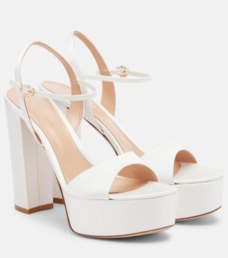 Gianvito Rossi Marlena satin platform sandals