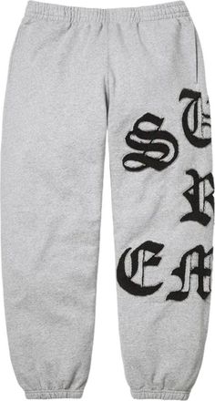 SUPREME SS26 Cut Out Sweatpant Heather Grey SUP-SS26-061-GRY