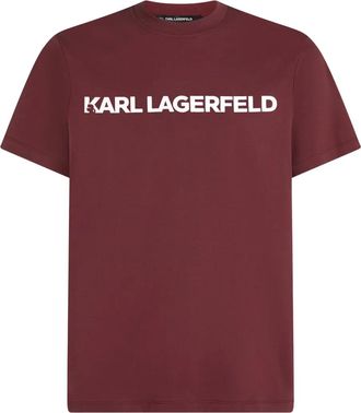 Karl Lagerfeld T-shirt con logo - Rosso