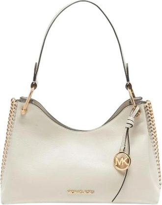 Michael Kors Pre-owned Leren Schoudertas - Dames - Vintage Schoudertas - Wit - ONE Size - Leer - Vintage