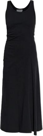 Alexander McQueen Jurk met Geborduurd Logo - Dames - Casual kleedjes - Zwart - M - Katoen - Kleedjes