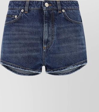 Dolce & Gabbana cotton logo-plate short shorts