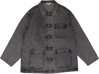 Opening Ceremony Denim jack met geknoopt detail - Grijs