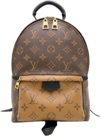 Louis Vuitton Pre-owned Backpacks, female, Brown, Size: ONE SIZE Pre-owned Vintage Canvas Backpack