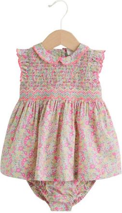 Next Ditsy Floral Print Sleeveless Dress in Pink at Nordstrom, Size Newborn
