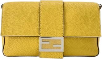 Fendi Pre-owned Belt Bags, male, Yellow, Size: ONE SIZE Pre-owned Selleria Fanny Pack Shoulder Bag