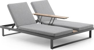 OEM Tumbona Doble De Jard&iacute;n Mallorca Ii 200x152 Zumm, Aluminio Antracita, Homms