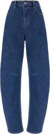 Self Portrait Loose-fit Jeans - Dames - Loose Fit Jeans - Blauw - W27 - Katoen - Jeans