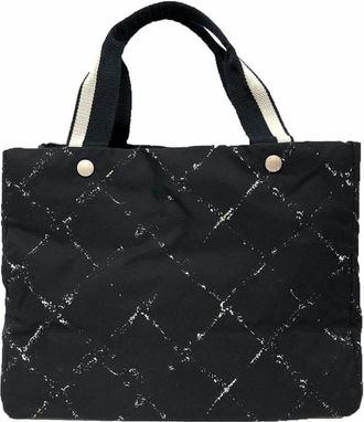 Chanel Black Nylon Canvas Tote Bag (Pre-Owned)