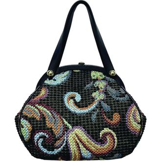 Anna Sui Tapestry Granny Bag in Black Multi at Nordstrom