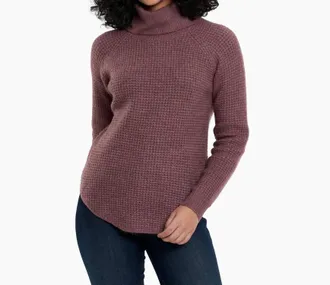 K&uuml;hl Sienna Turtleneck Pullover Knit Sweater In Alpen Rose