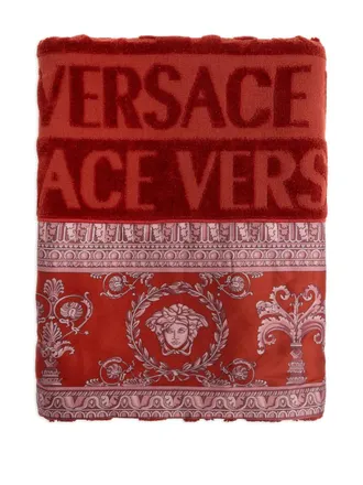 Versace Asciugamano Medusa con logo - Rosso