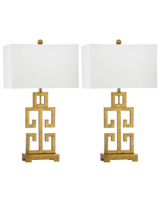 Safavieh Set Of Two 28.75In Greek Key Table Lamps