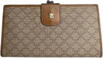 Celine Pre-owned Vintage Portemonnee - Dames - Vintage Accessoires - Beige - ONE Size - Leer - Vintage