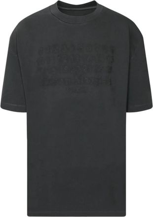 Maison Margiela Zwarte T-shirt voor Mannen Stijlvolle Pasvorm - Heren - T-shirts - Zwart - S - Tops