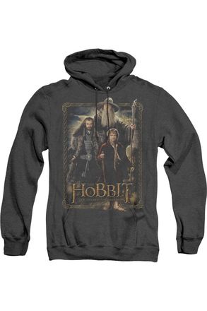 Gildan The Hobbit The Three Adult Heather Hoodie / Hooded Sweatshirt