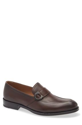 Ferragamo Scout Ganini Ornament Loafer in Midbrown Biscotto at Nordstrom, Size 11.5