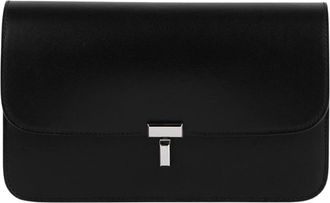 Toteme T-Lock Crossbody - Dames - Schoudertassen - Zwart - ONE Size - Leer - Tassen