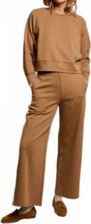 perfectwhitetee Nell Slightly Cropped Sweatshirt In Mocha