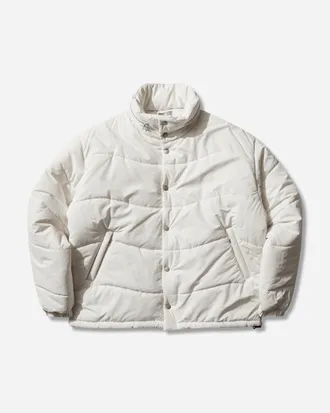 Cav Empt Men s Wave Stitch Puffer Jacket White