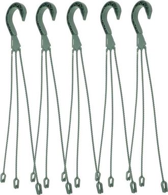 OEM Juego De 5 Ganchos Verdes Para Colgar Macetas De 45 Cm Con Sistema De Recogida De Agua Para Jard&iacute;n, Pared O Casa