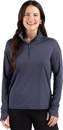 Cutter & Buck Forge Recycled Four-Way Stretch Womens Quarter Zip Pullover