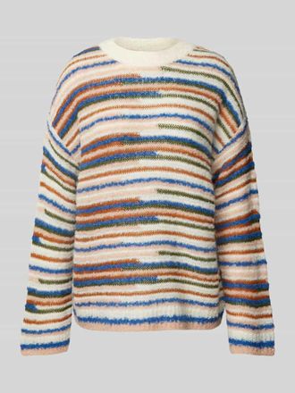 Lanius Lanius Strickpullover mit &uuml;berschnittenen Schultern in Offwhite, Gr&ouml;&szlig;e 38