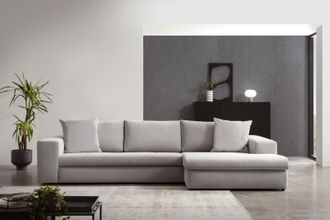 HOME AFFAIRE Ecksofa »SLEETLAND XXL in Samtvelours oder Vintage-Leder-Optik, L-Form,« besonders gross und bequem