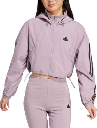 adidas (WMNS) adidas Future Icons 3-Stripes WIND.RDY Jacket Asia Sizing Purple Black IP1573