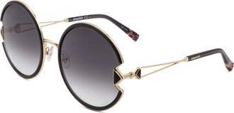 Missoni Womens 59mm Gold Black Sunglasses