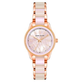 Anne Klein Classic Rose Gold-tone Dial Ladies Watch AK-3212IRRG