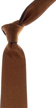Canali Orange/Grey Reversible Silk Tie
