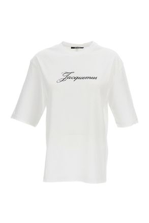 Jacquemus Relaxed-Fit Cotton T-Shirt with Faded Logo