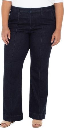 Liverpool L.A. Pintuck Bootcut Jeans in Indigo Rinse at Nordstrom, Size 14W