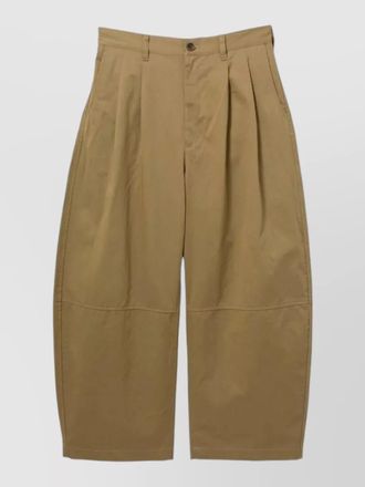 Comme Des Gar&ccedil;ons cotton shorts double pleats wide leg