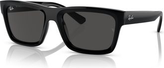 Ray-Ban Dark Grey Rectangular Unisex Sunglasses RB4396F 667787 57